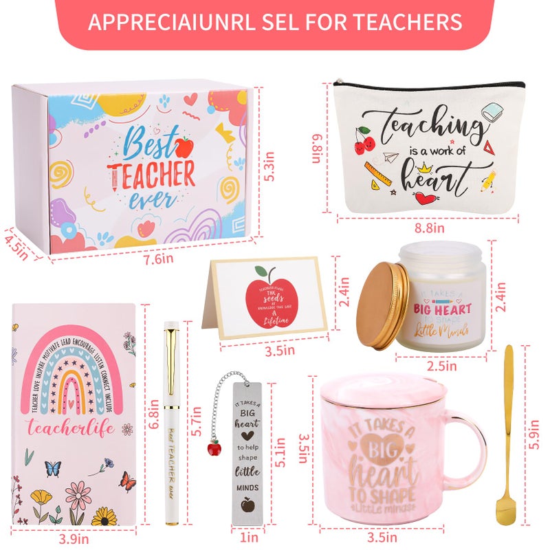 DHQH Teacher Appreciation Gift Sets from Student Teacher Gifts Basket for Women Unique Funny Christmas/Retirement/Birthday Thank You Gift for Best Teachers - Image 3